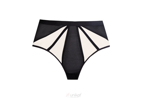 Figi damskie Griselda Unikat czarny-beż