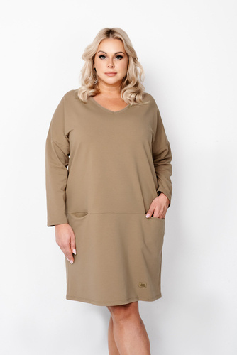 Tunika damska Karina Italian Fashion - camel