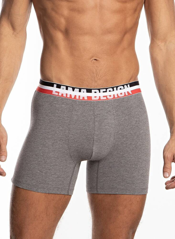 Bokserki męskie M-1052 SZG Lama czarny szary