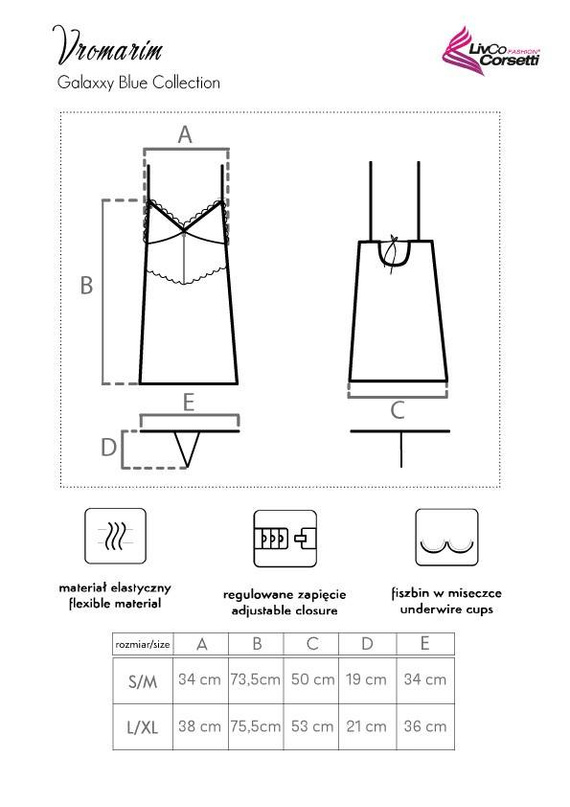 Komplet dwuczęściowy Vromarim Galaxxy LivCo Corsetti Fashion