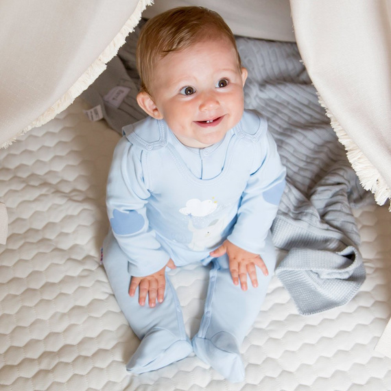 Śpiochy niemowlęce Mellow Ewa Klucze- niebieski