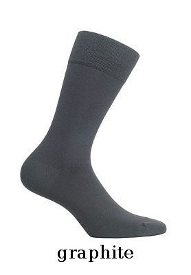 Skarpety Comfort Man Bamboo W94.028/ U94.028 WOLA grafitowe