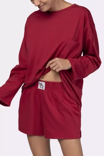 Piżama damska Joy longsleeve Mona burgund