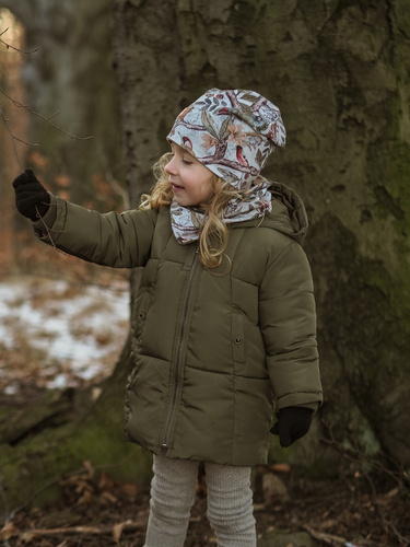 Ornithology czapka dziecięca+ komin - Makaszka