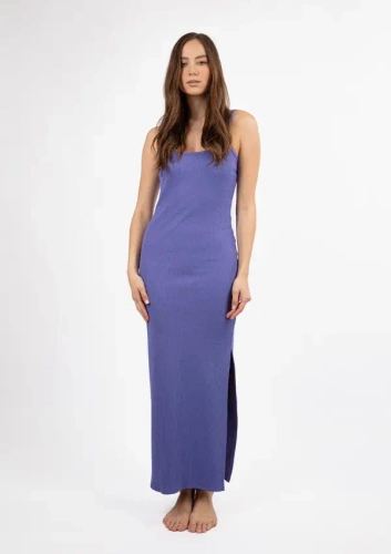 Sukienka bawełniana DK-K-P7 DKaren -  fioletowy