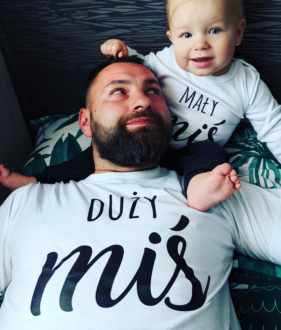 Zestaw Mały Miś, Duży Miś dla taty i syna Moocha