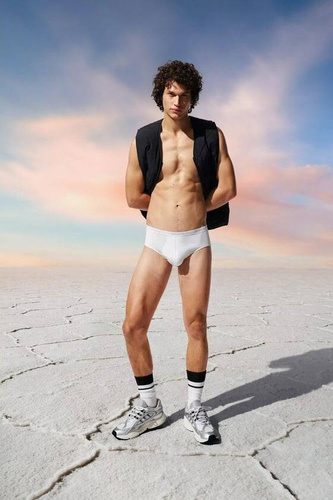 Slipy męskie 2-pak Men Basic Midi 2P Sloggi - white