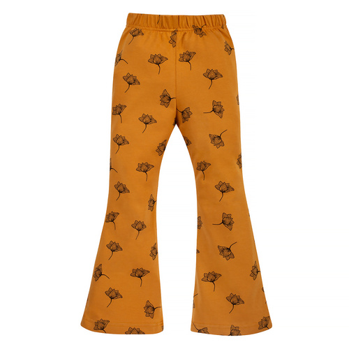 Legginsy bawełniane dzwony Magic Vibes Pinokio - żółty