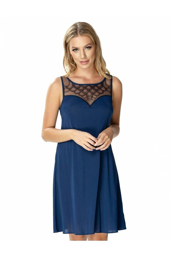 6281 Evora halka koszula nocna damska Mewa granatowy