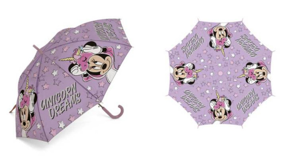Parasolka dla dzieci Myszka Mini Minnie Mouse parasol Setino unicorn gwiazdki różowy