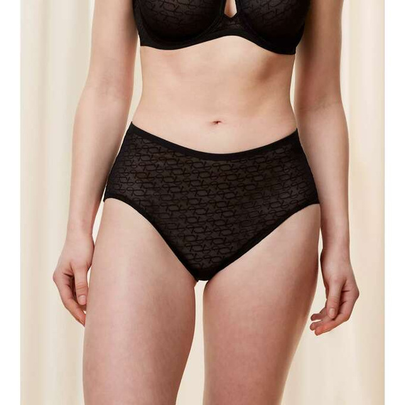 Figi Damskie Signature Sheer Maxi Triumph- czarny