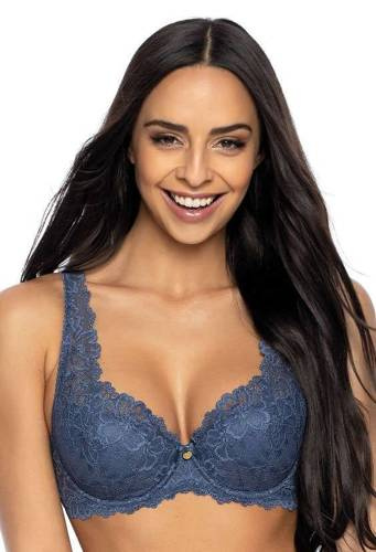 Biustonosz Usztywniany M-053/22 Carmela Mat szafirowy granatowy