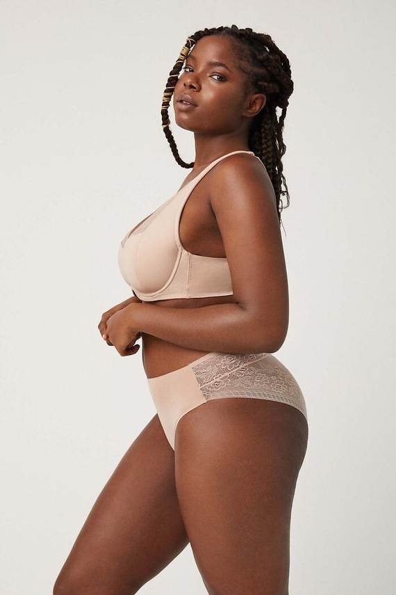 Figi Ysabel Mora 19671 beżowe – elegancka bielizna z koronką, komfortowa