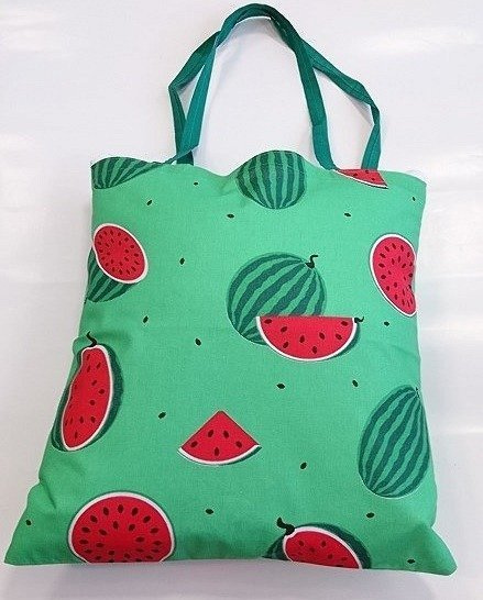 Torba bawełniana na zakupy Kwiatki wzór serwetki szary