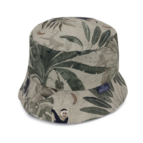 Kapelusik bawełniany Night Flowers- Makaszka