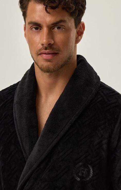 Szlafrok Męski 41941 Huge Henderson - czarny