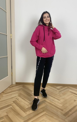 Komplet dresowy 496 Just Forex - amarant