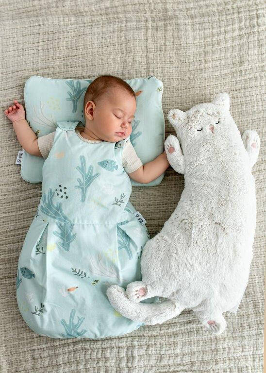 Śpiworek niemowlęcy z poduszką LUL-0033 Rybki Luli Lu