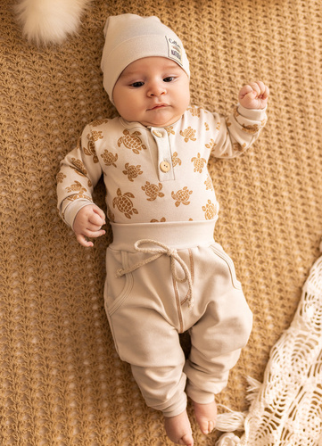 Spodnie niemowlęce "Easy Life" Makoma moonbeam druk