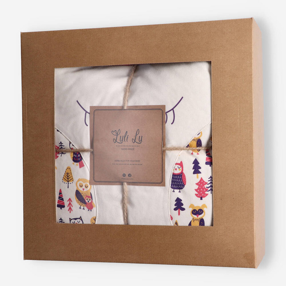 Kocyk niemowlęcy z poduszką LUL-0051 Luli Lu - różowy