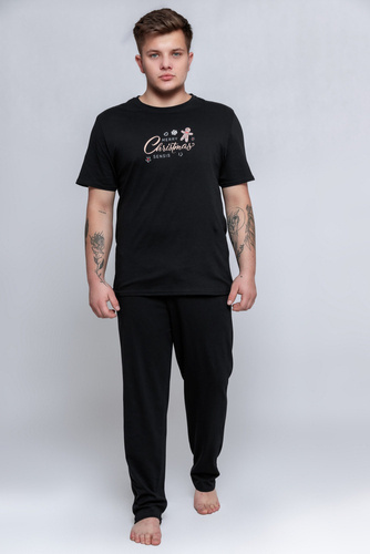 Sensis Piżama męska Nicholas - czarny