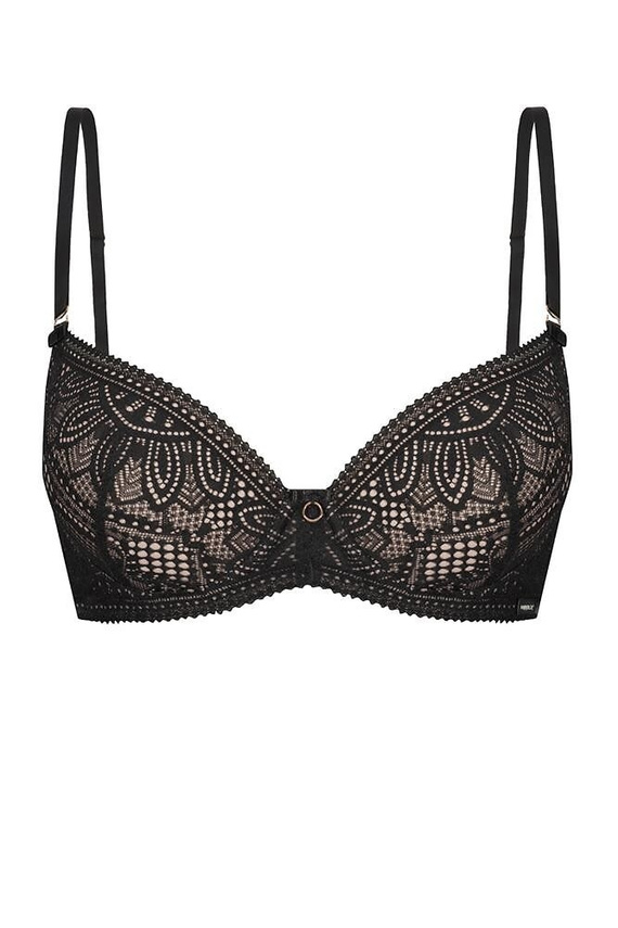 Biustonosz Push-up Desire Mefemi- czarny beżowy