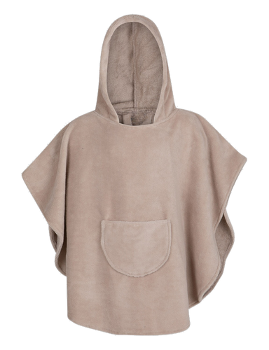 Poncho kąpielowe ręcznik z kapturem Popi AQUA NIÑO - beżowy