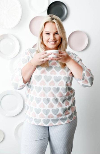 6304 Kelly Piżama damska Mewa szara