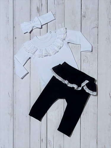 Spodnie niemowlęce Eliza Bambarillo czarny 