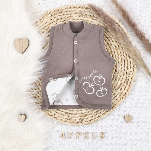Kamizelka z bawełny organicznej Happy Apples Nini