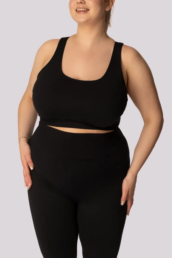 Top biustonosz base sportowy Mona czarny