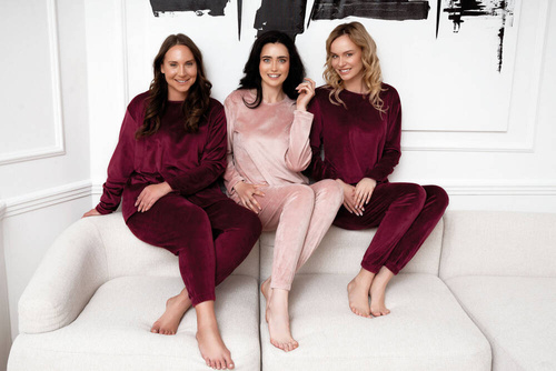 Komplet damski Akara Italian Fashion - róż pudrowy 