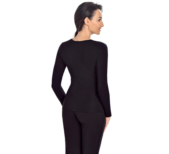 Bluzka damska bambusowa Aria Teyli - czarny