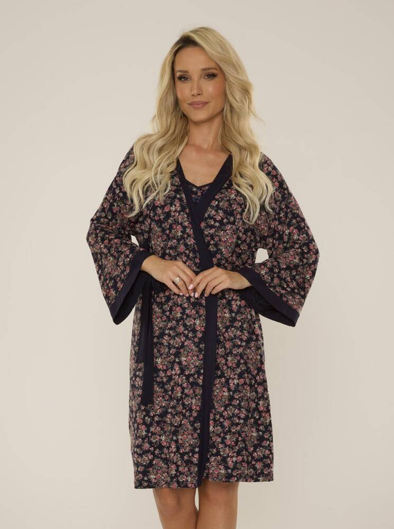 Szlafrok damski 468 Mia Forex - granat