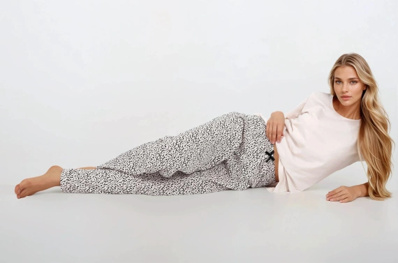 Piżama damska Impressive You Momenti Per Me beige