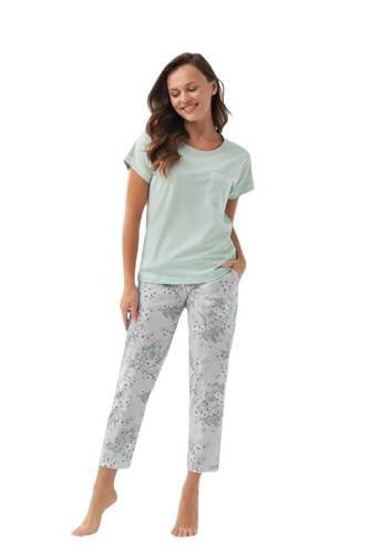 Piżama Damska 342   Luna -zielony