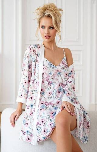 Peniuar damski Rosa Donna ecru