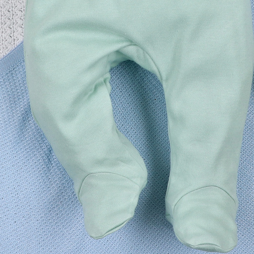 Półśpiochy bawełniane Dino Explorer Nini miętowy | Naturalne, bezpieczne, od pierwszych dni