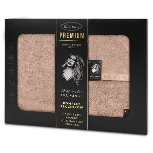 Komplet ręczników premium Venus 3 Eva Minge Eurofirany - pudrowy ciemny