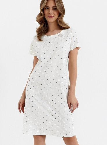 Koszula nocna z bawełny 441 Cana - ecru