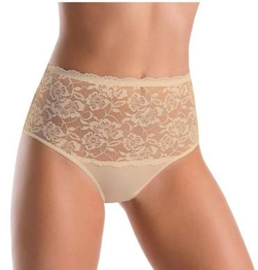 Figi z koronką Violetta Teyli - beżowy