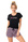 piżama short czarny