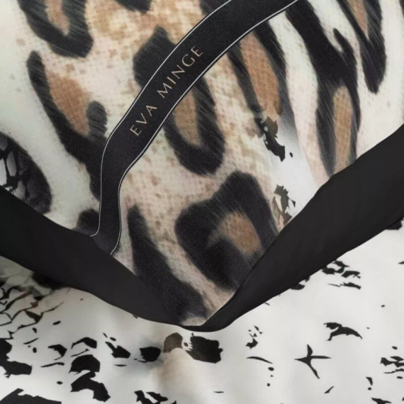 Pościel satynowa pantera Eva Minge Eva 20 Eurofirany czarny