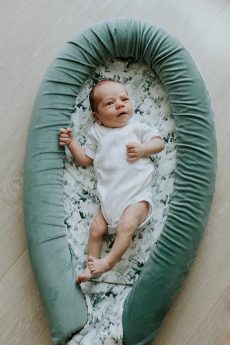 Kokon niemowlęcy Premium Night Flowers - Makaszka