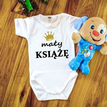 Body krótki rękaw "Mały Książe" Moocha białe