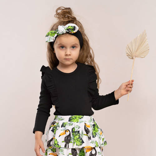 169039 Mix Body z długim rękawem Nicol - czarny