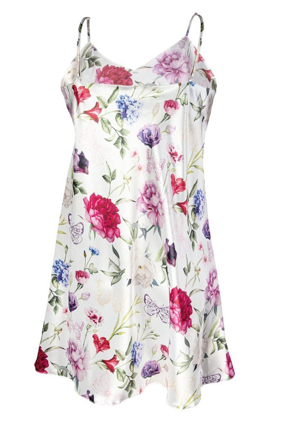 Halka satynowa Flowers DKaren - DK-HK 5 biały