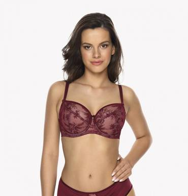 Biustonosz miękki1035 Jasmine  Gaia -bordowy