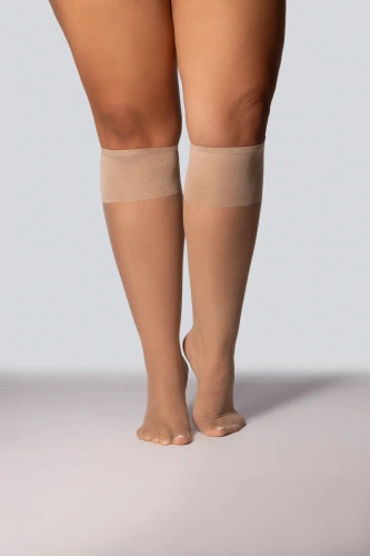 Charlotte Podkolanówki damskie 20 den 2-pack Mona alabaster