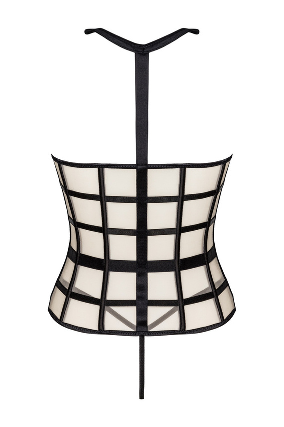 Gorset + stringi Laura Beige LivCo Corsetti